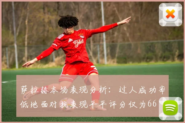 萨拉赫本场表现分析：过人成功率低地面对抗表现平平评分仅为66